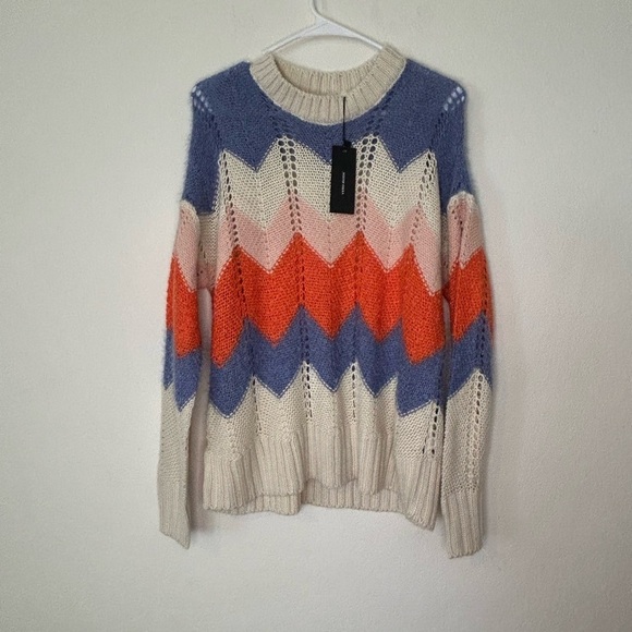 NWT Vero Moda Women's Striped multicolored long Sleeve Sweater Xl - Picture 1 of 6